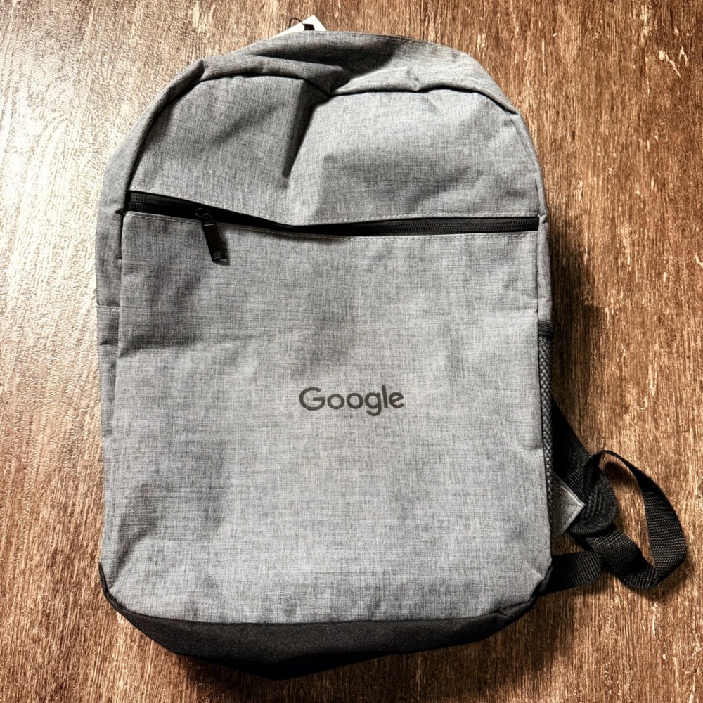 Ashbury Google Backpack Unisex OS Gray Heathered Tech Corporate Swag Bag NEW